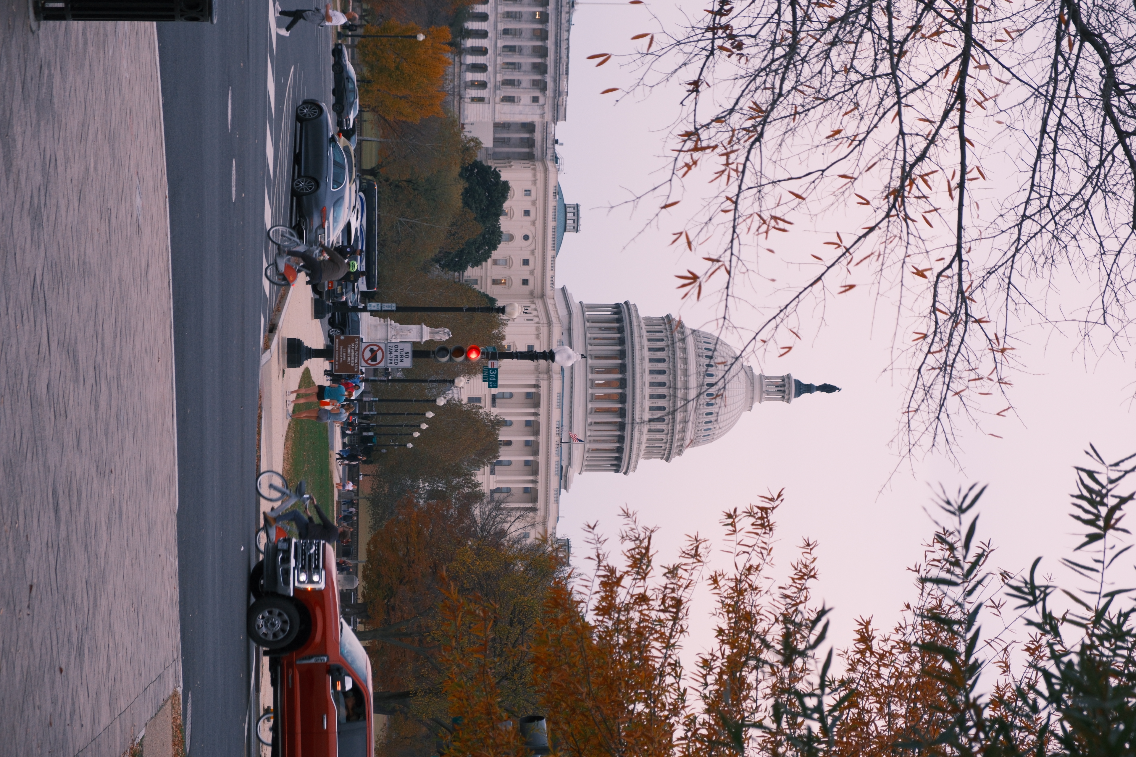 Outside the Capitol building